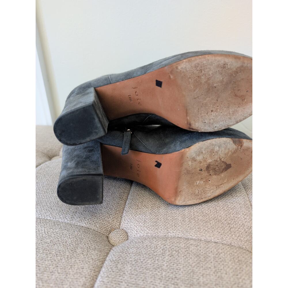 Joie Lewis Platform Bootie In Grey Suede size 7.5 - Picture 8 of 8
